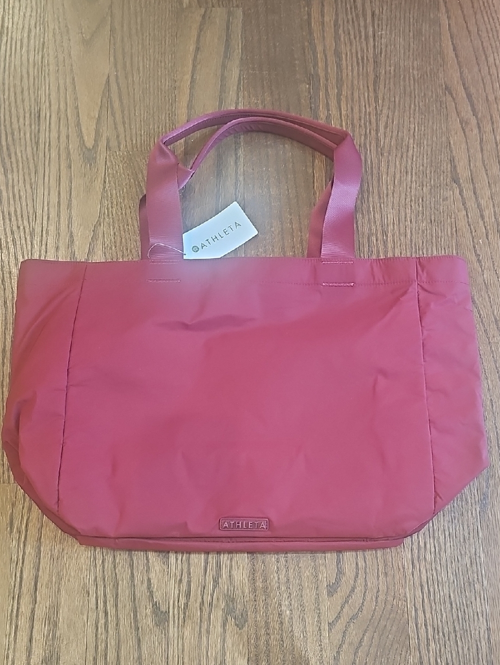 Athleta Burgundy Red Tote Bag